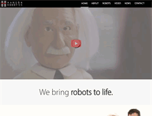 Tablet Screenshot of hansonrobotics.com